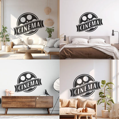 Wall Vinyl Sticker Decor Cinema Films Movie Theatre Tv Easy Installation