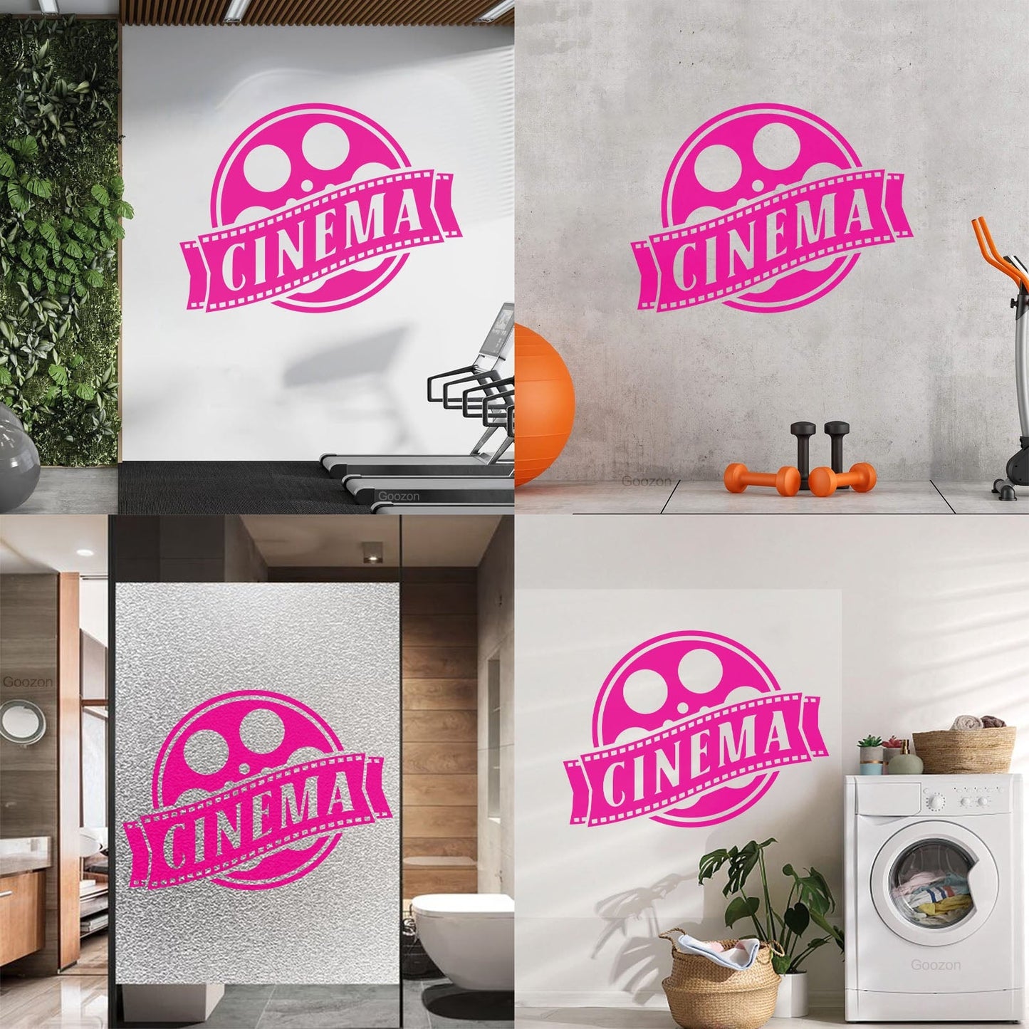 Wall Vinyl Sticker Decor Cinema Films Movie Theatre Tv Easy Installation