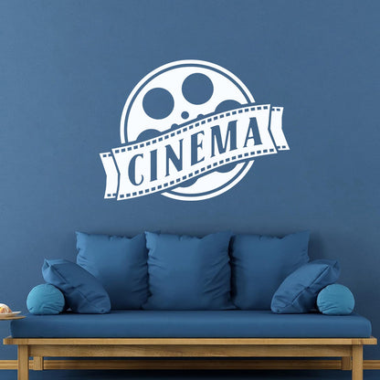 Wall Vinyl Sticker Decor Cinema Films Movie Theatre Tv Easy Installation