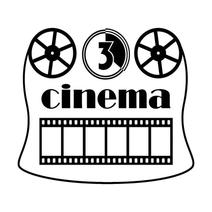 Fine Carving Stickers Cinema Strip Fan Film Movie Theatre Art Mural Painting