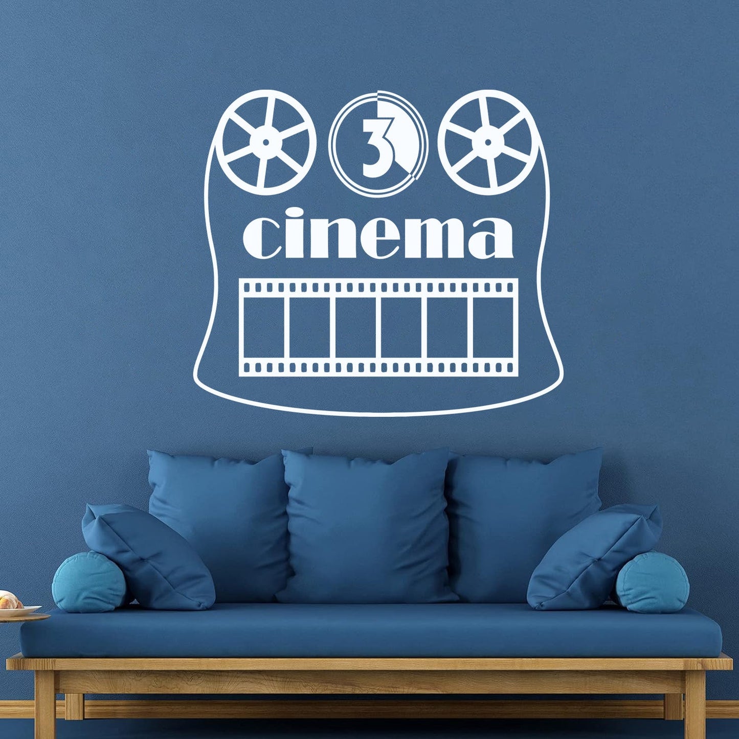 Fine Carving Stickers Cinema Strip Fan Film Movie Theatre Art Mural Painting