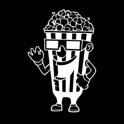 Wall Stickers Cinema Tv Film Movie House Popcorn Multiple Size Options