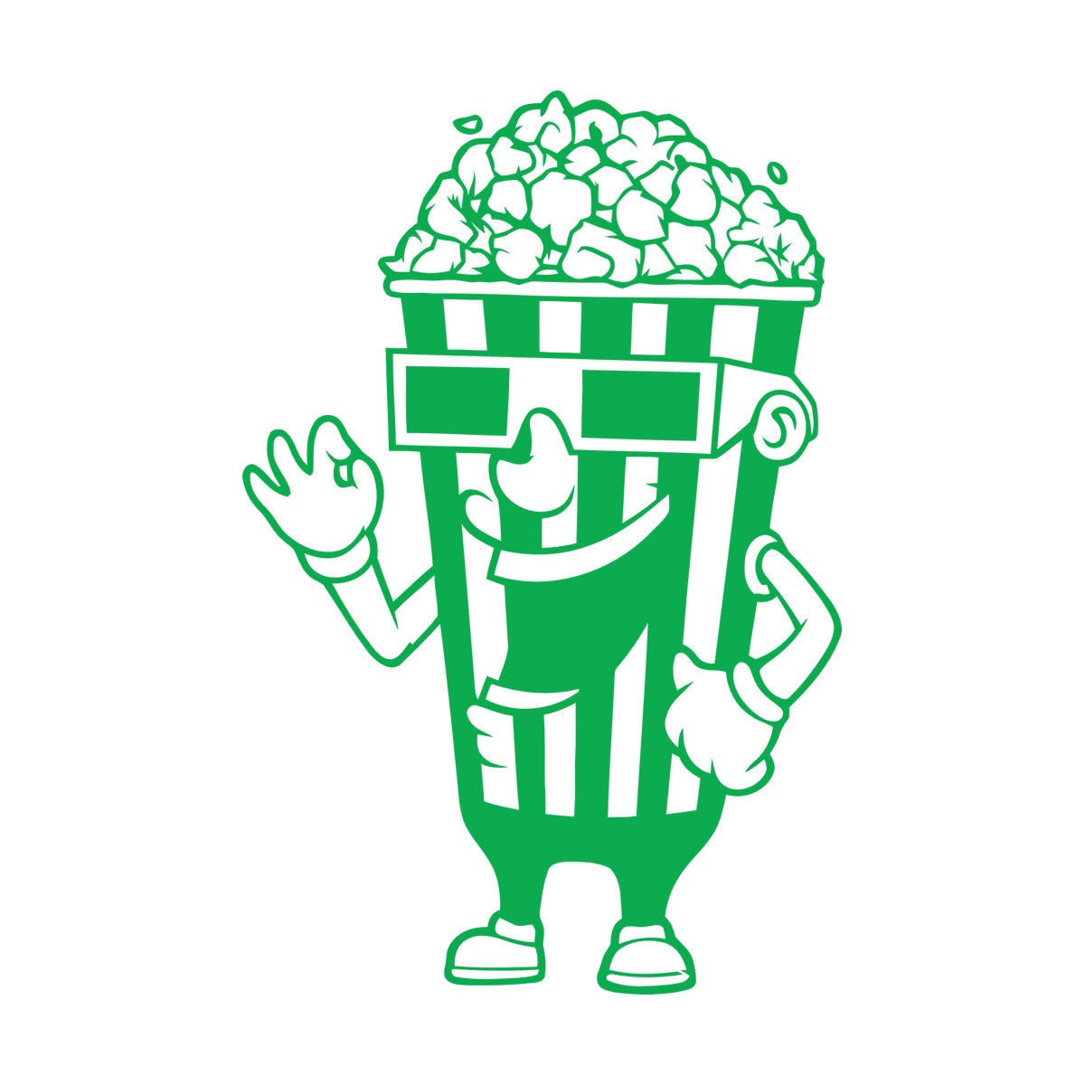 Wall Stickers Cinema Tv Film Movie House Popcorn Multiple Size Options