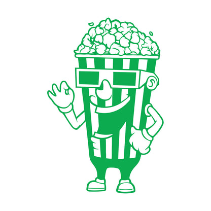 Wall Stickers Cinema Tv Film Movie House Popcorn Multiple Size Options