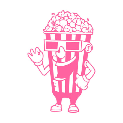 Wall Stickers Cinema Tv Film Movie House Popcorn Multiple Size Options