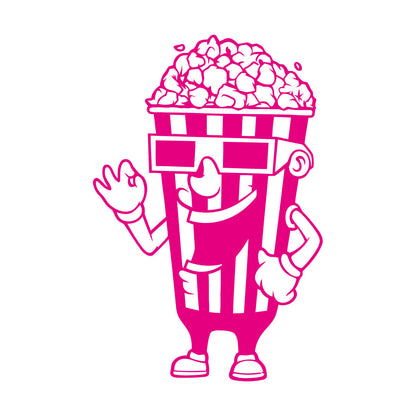 Wall Stickers Cinema Tv Film Movie House Popcorn Multiple Size Options