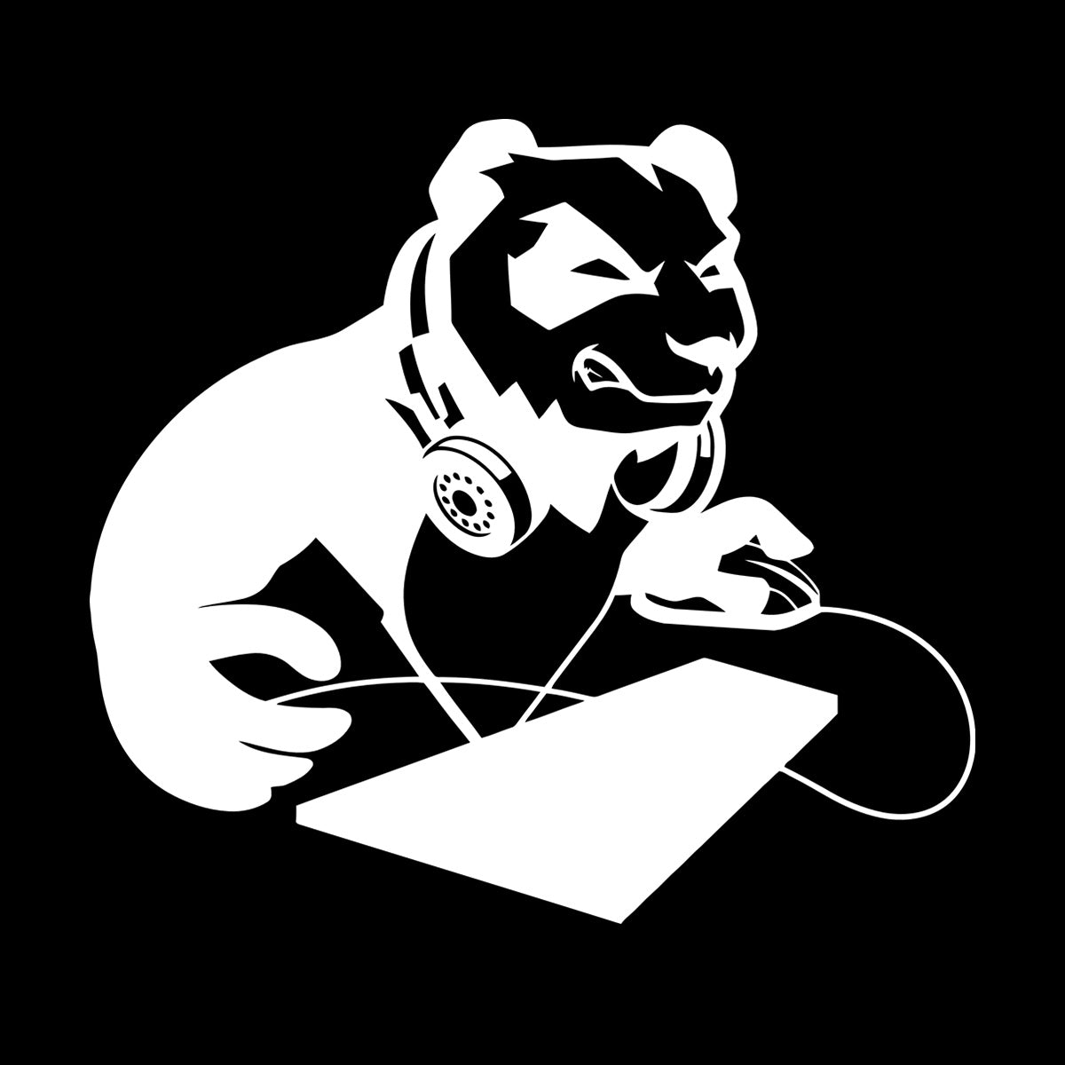 Vinyl Art Sticker Computer Angry Panda Asian Bear Game Room It Won'T Fall Off