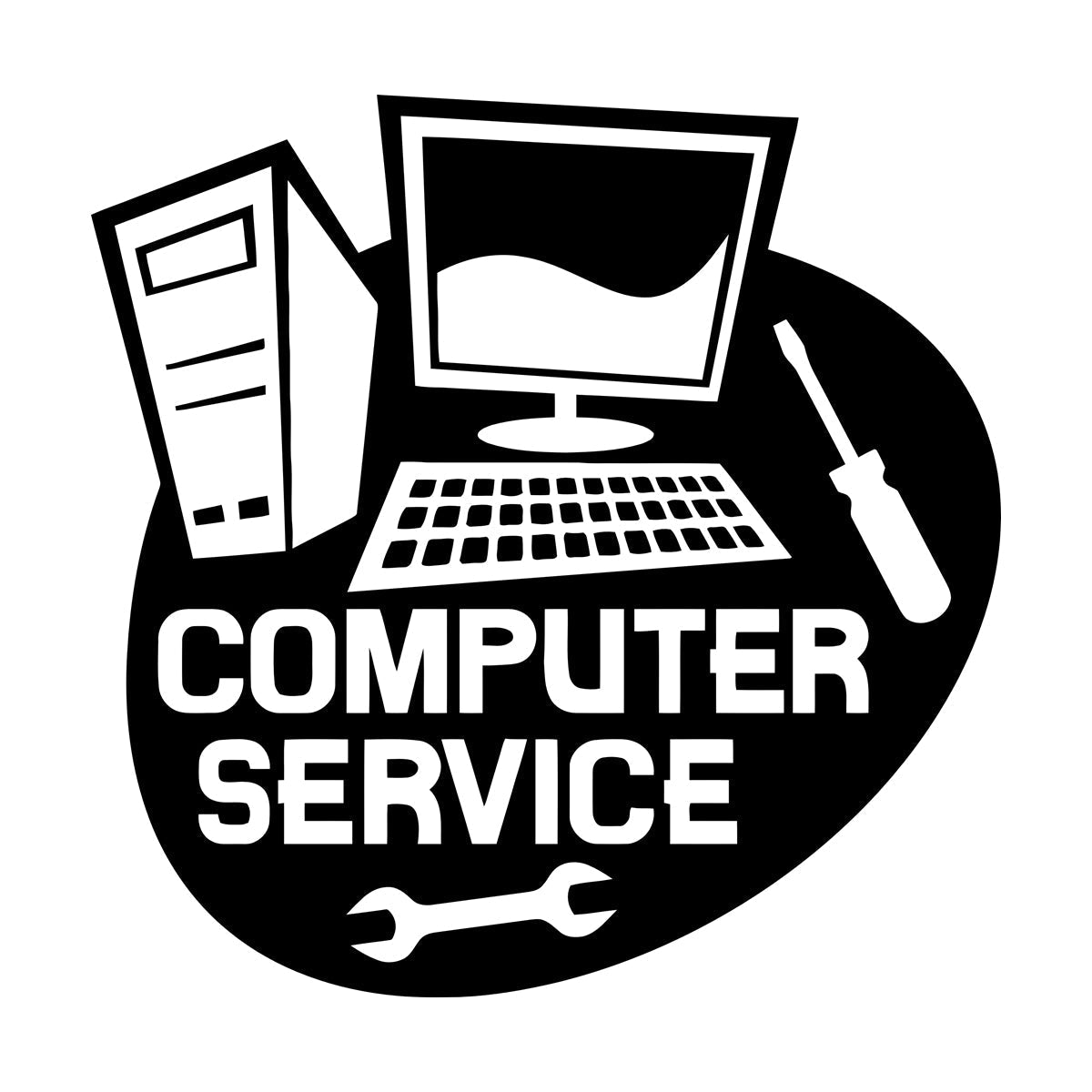 Wall Stickers Paster Paper Computer Service Repair Self Adhesive