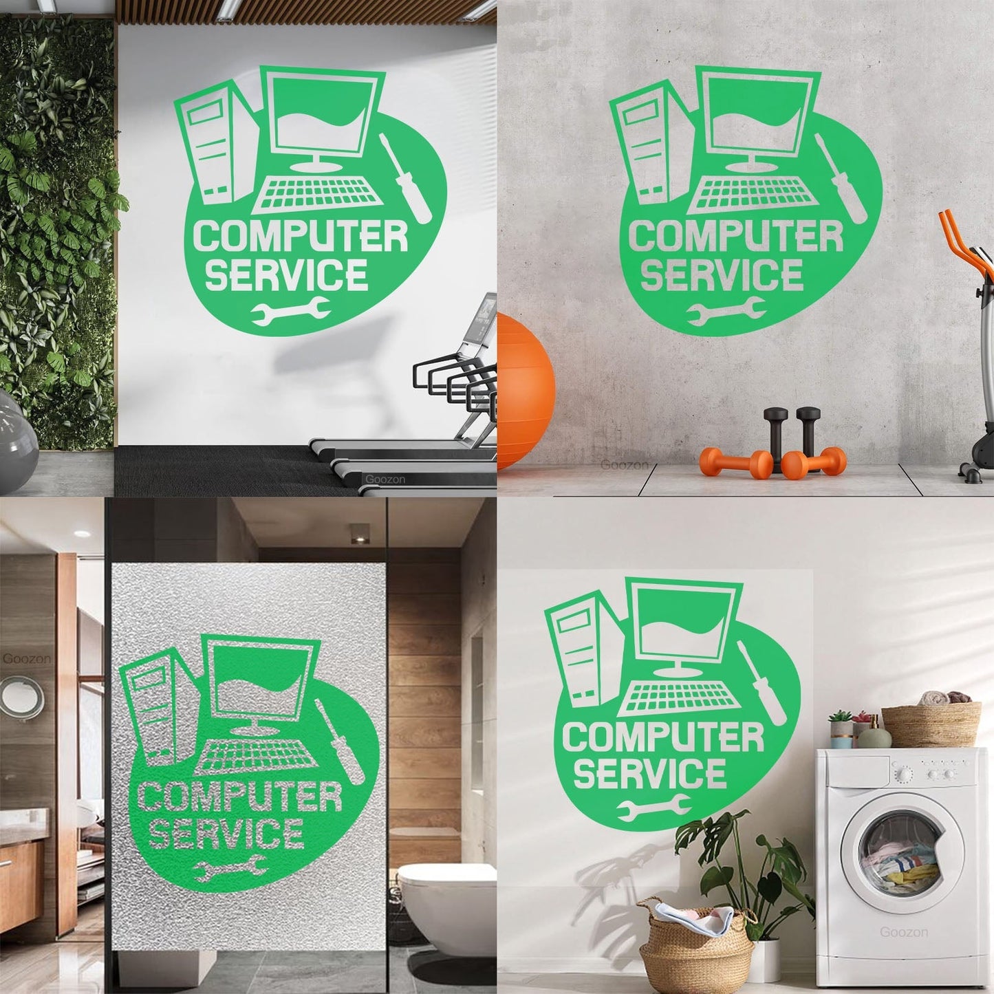 Wall Stickers Paster Paper Computer Service Repair Self Adhesive