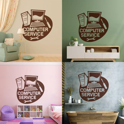 Wall Stickers Paster Paper Computer Service Repair Self Adhesive