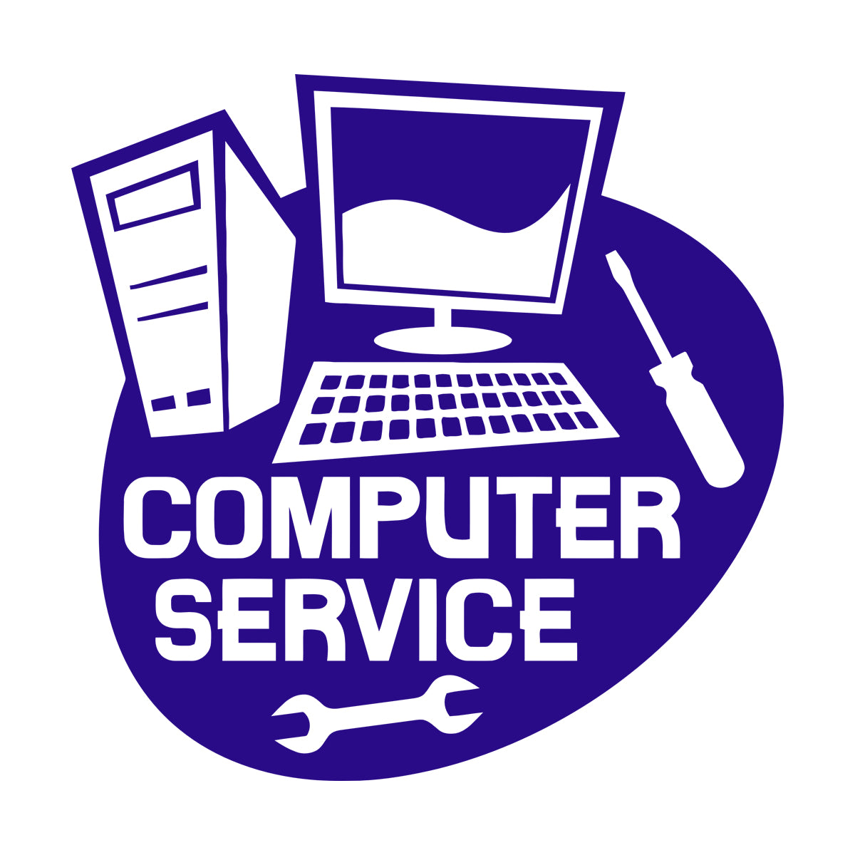 Wall Stickers Paster Paper Computer Service Repair Self Adhesive