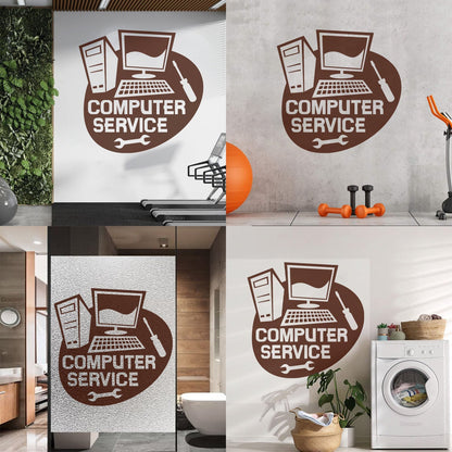 Wall Stickers Paster Paper Computer Service Repair Self Adhesive