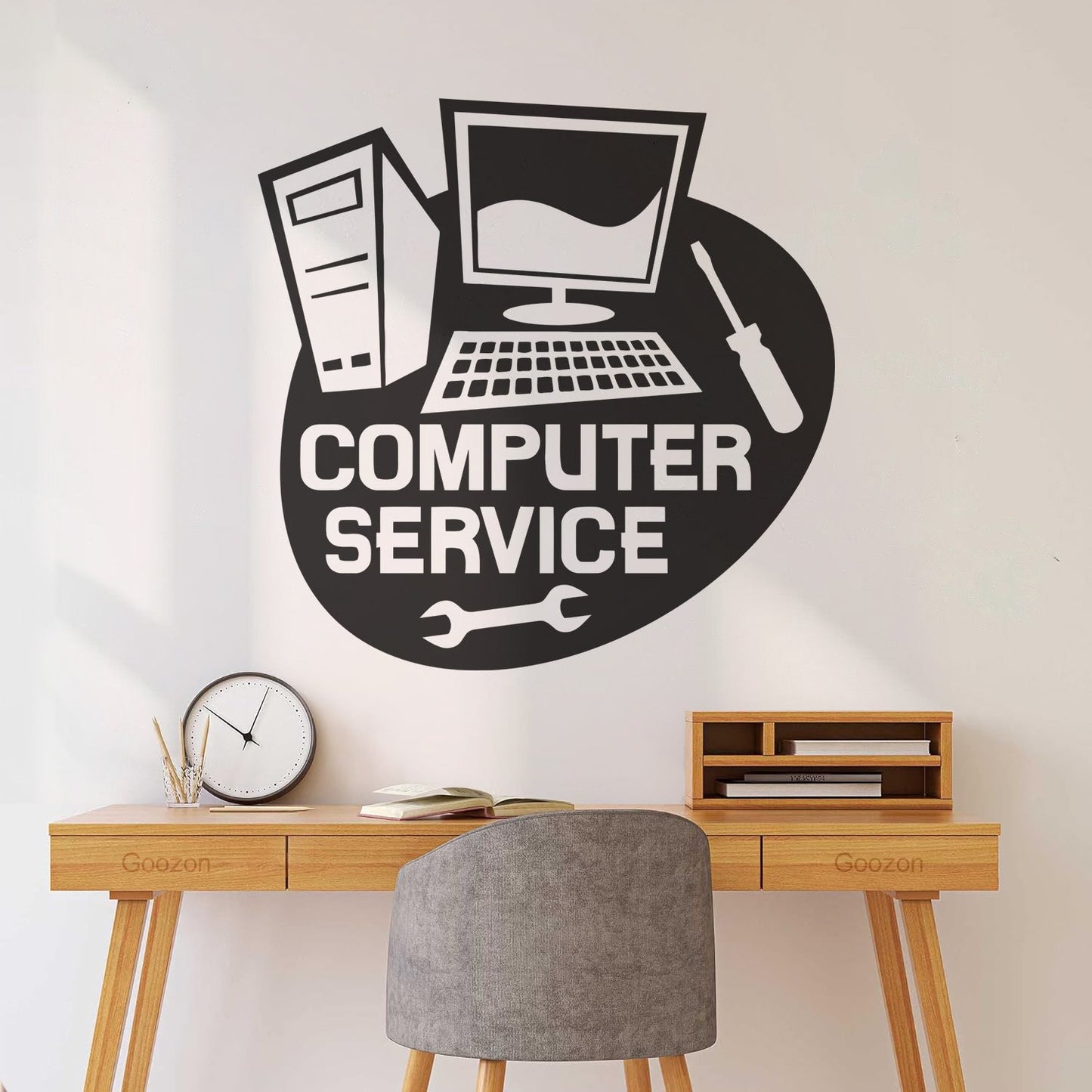 Wall Stickers Paster Paper Computer Service Repair Self Adhesive