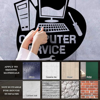 Wall Stickers Paster Paper Computer Service Repair Self Adhesive