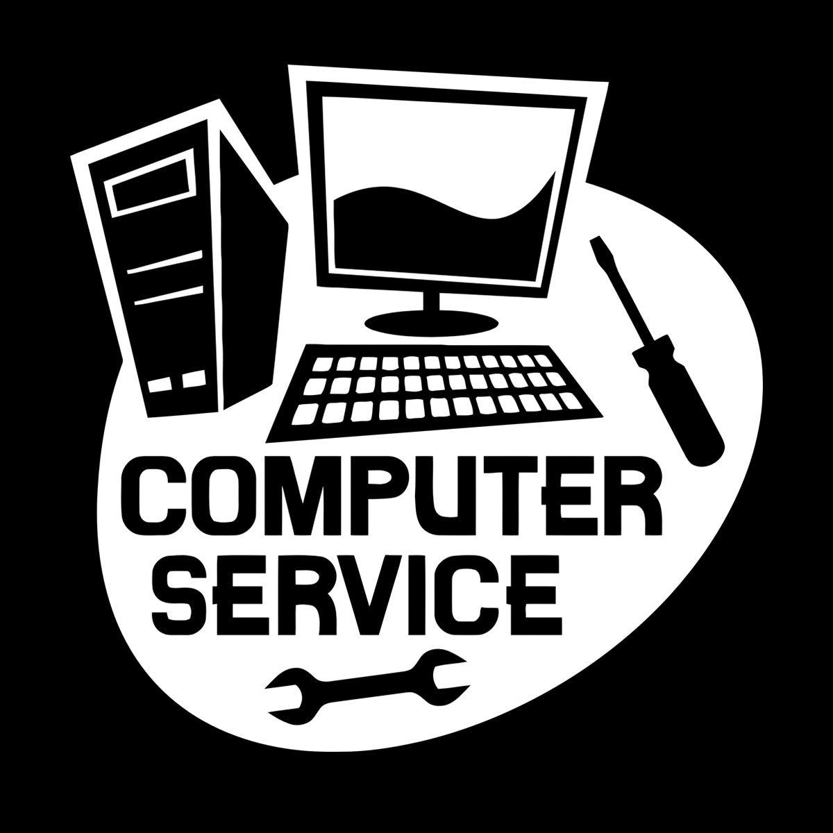 Wall Stickers Paster Paper Computer Service Repair Self Adhesive