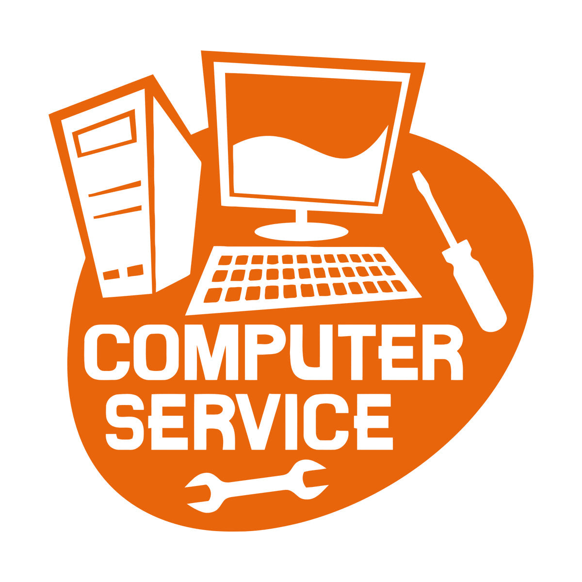 Wall Stickers Paster Paper Computer Service Repair Self Adhesive