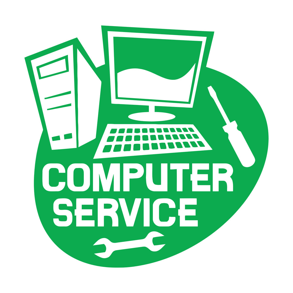 Wall Stickers Paster Paper Computer Service Repair Self Adhesive