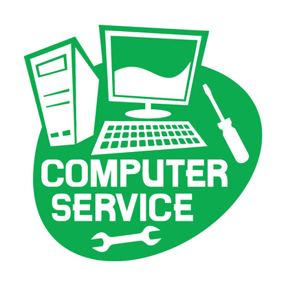 Wall Stickers Paster Paper Computer Service Repair Self Adhesive