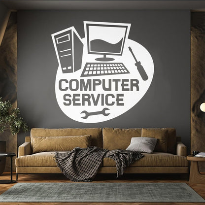 Wall Stickers Paster Paper Computer Service Repair Self Adhesive