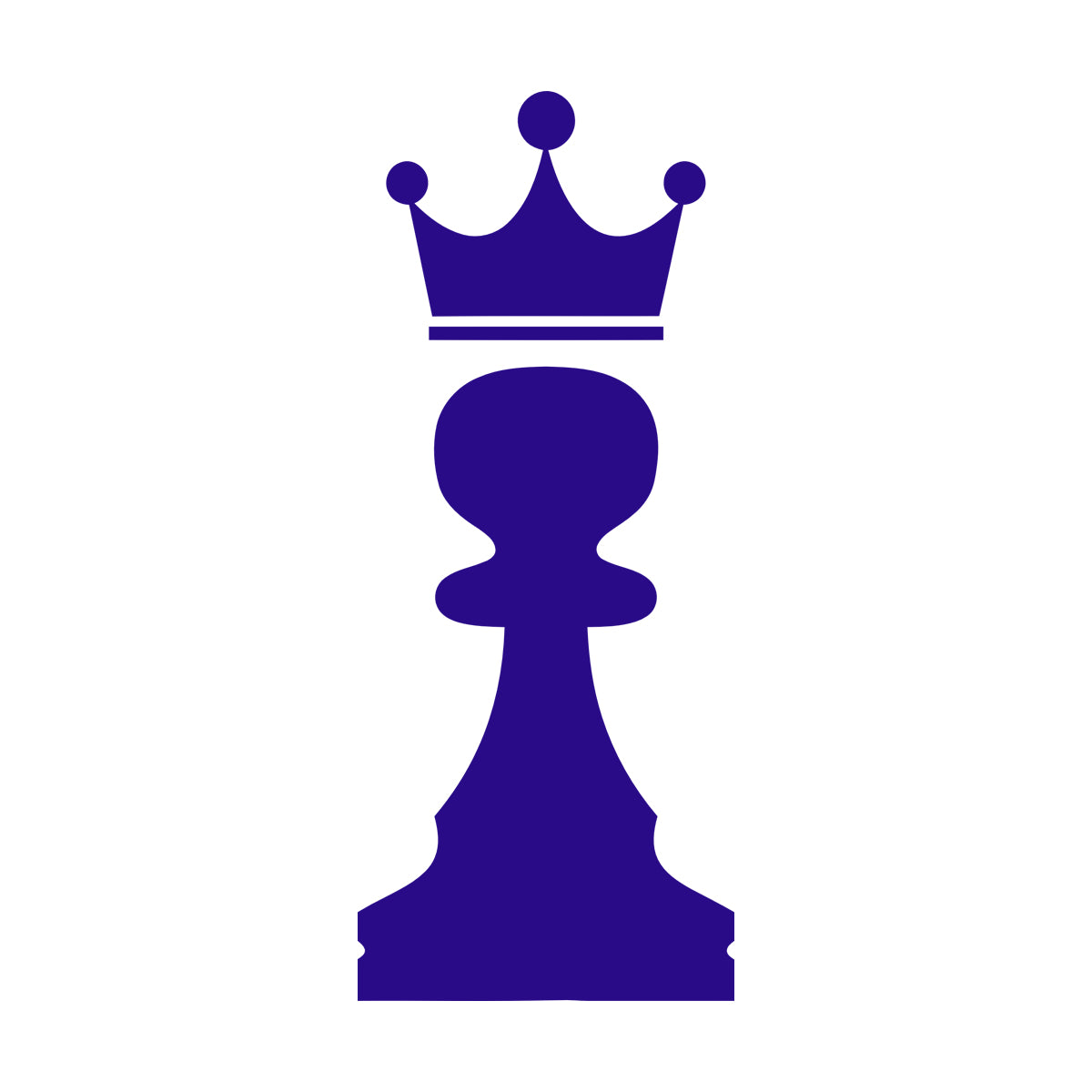 Vinyl Art Sticker Crown Chess Piece Club Intellectual Game Art Mural Painting