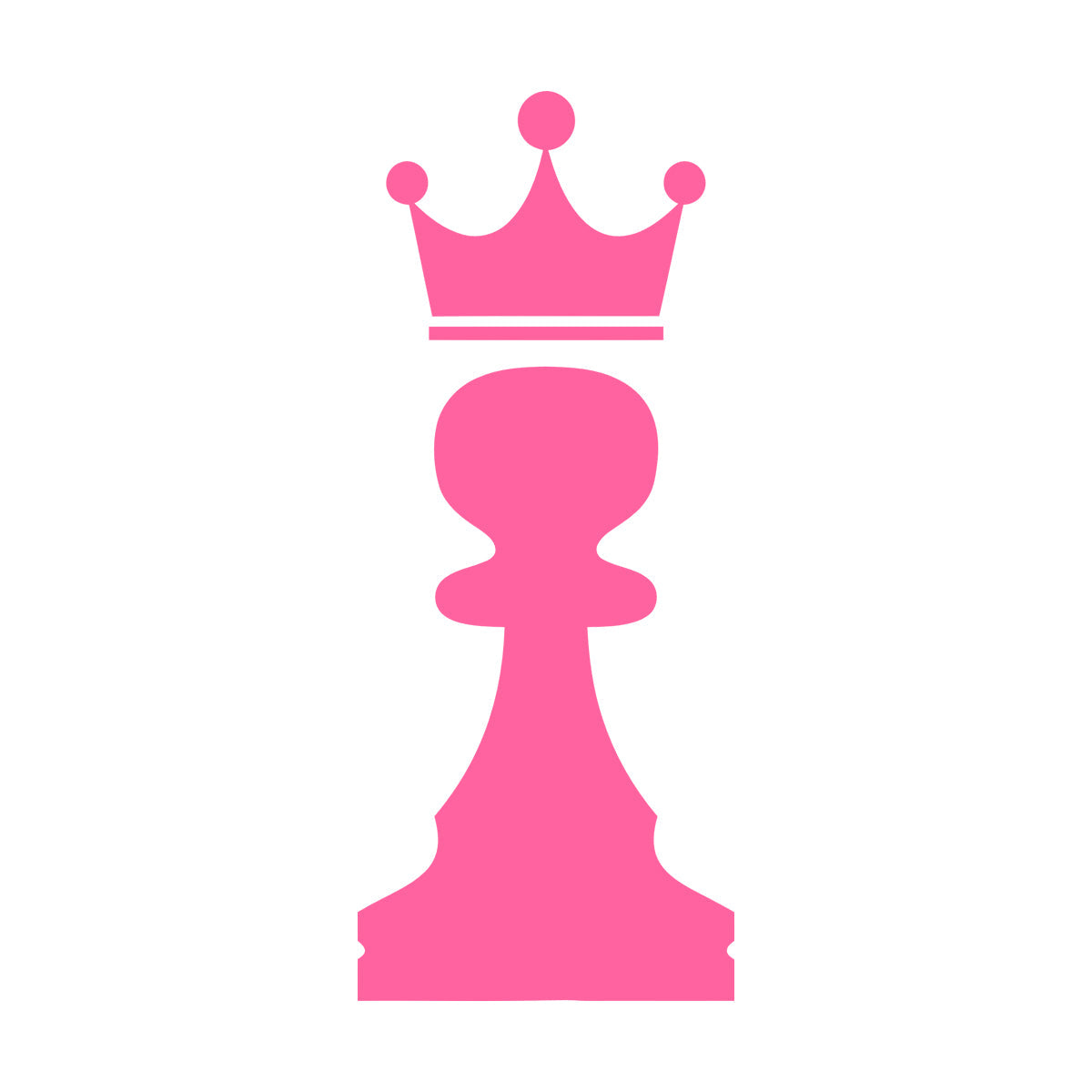 Vinyl Art Sticker Crown Chess Piece Club Intellectual Game Art Mural Painting