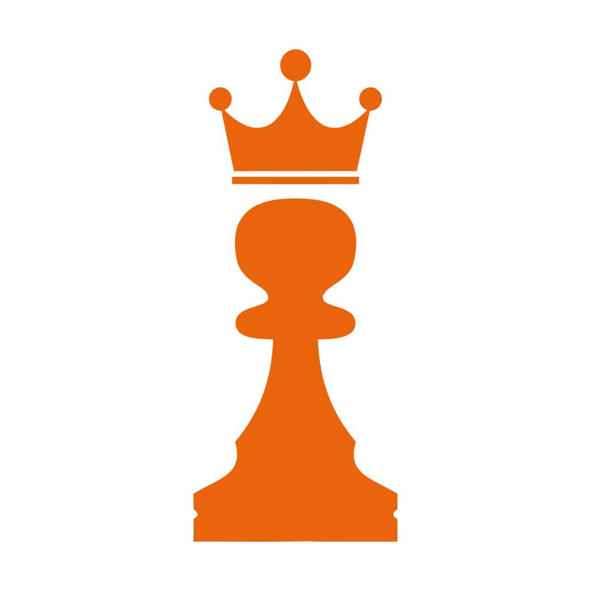 Vinyl Art Sticker Crown Chess Piece Club Intellectual Game Art Mural Painting