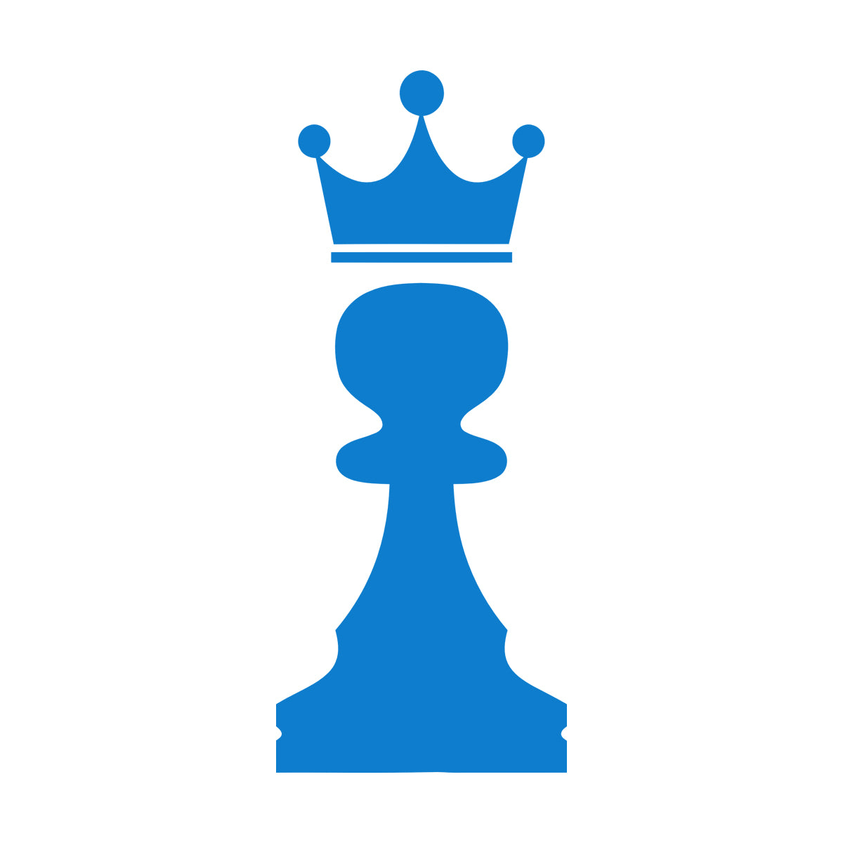 Vinyl Art Sticker Crown Chess Piece Club Intellectual Game Art Mural Painting