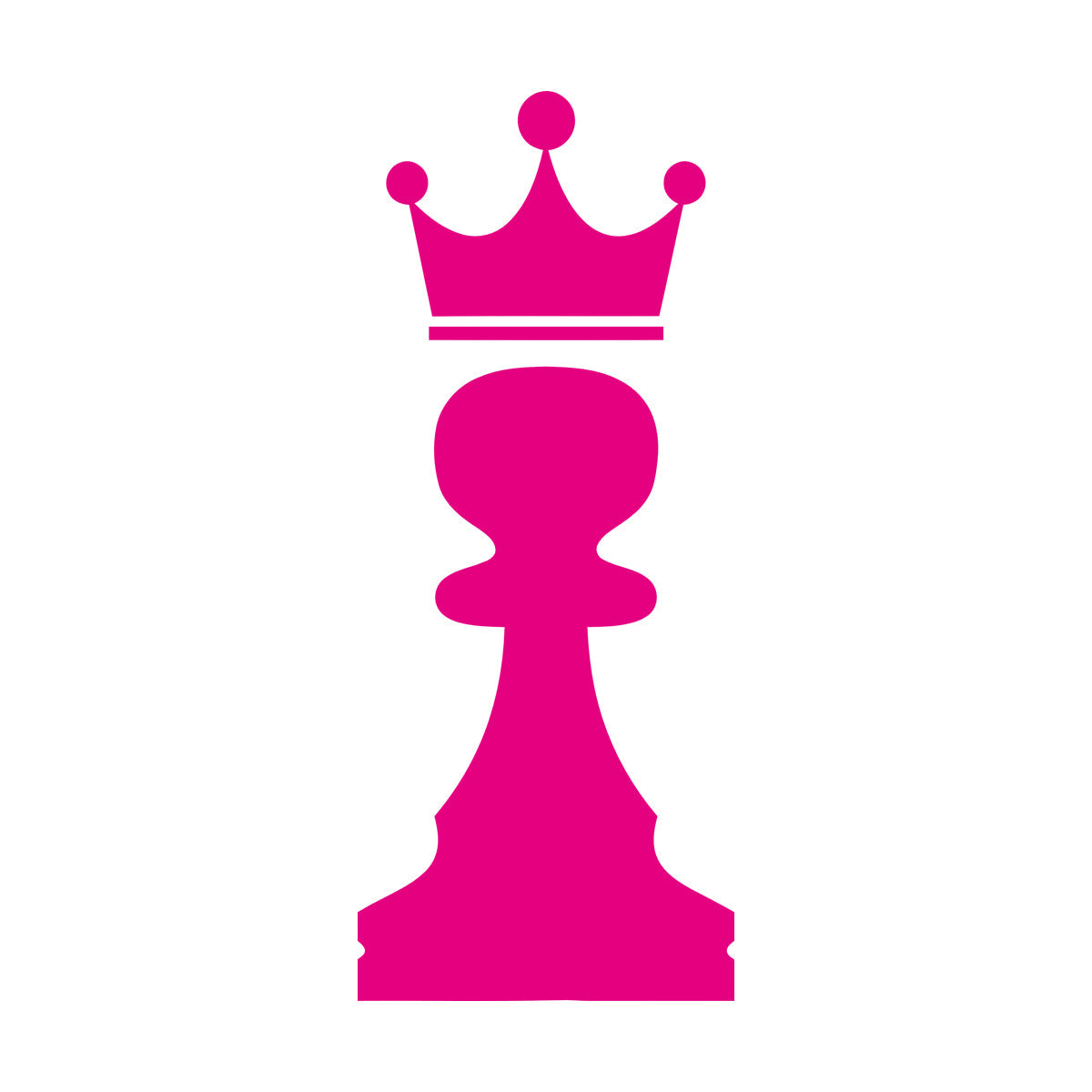 Vinyl Art Sticker Crown Chess Piece Club Intellectual Game Art Mural Painting