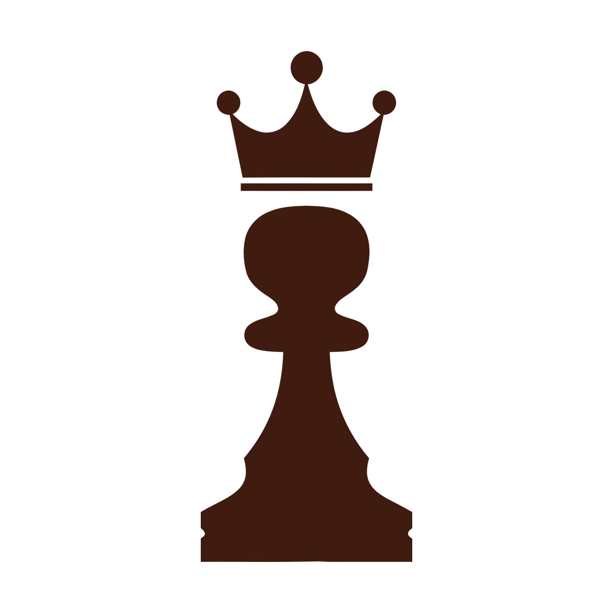 Vinyl Art Sticker Crown Chess Piece Club Intellectual Game Art Mural Painting