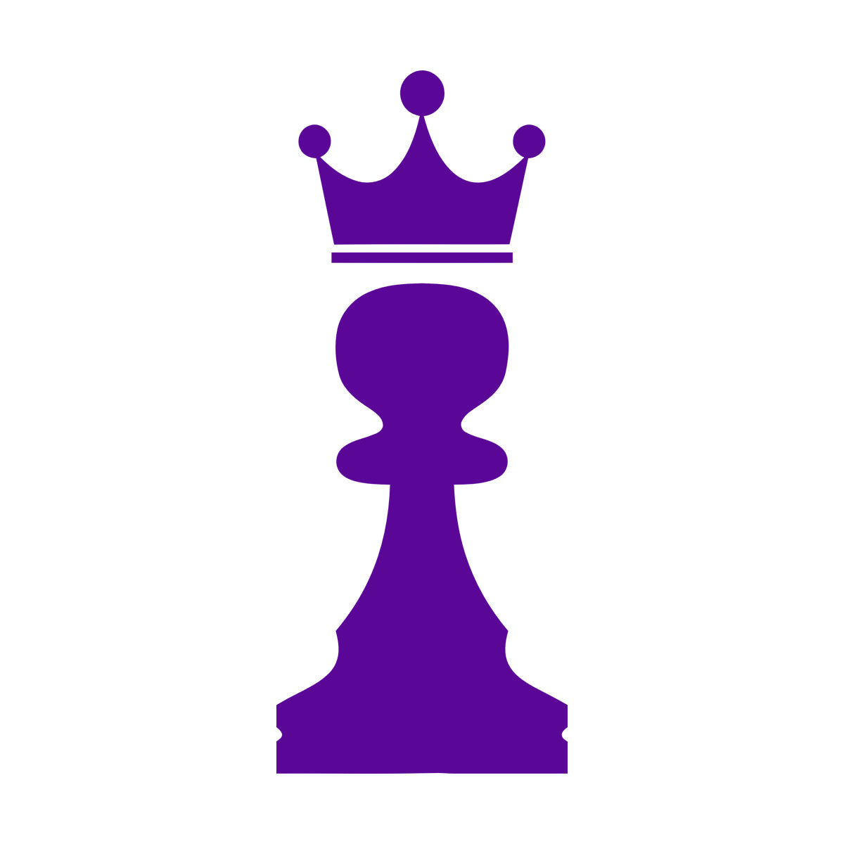 Vinyl Art Sticker Crown Chess Piece Club Intellectual Game Art Mural Painting