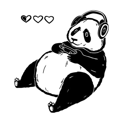 Lettering Decals Cute Cartoon Panda Game Waterproof