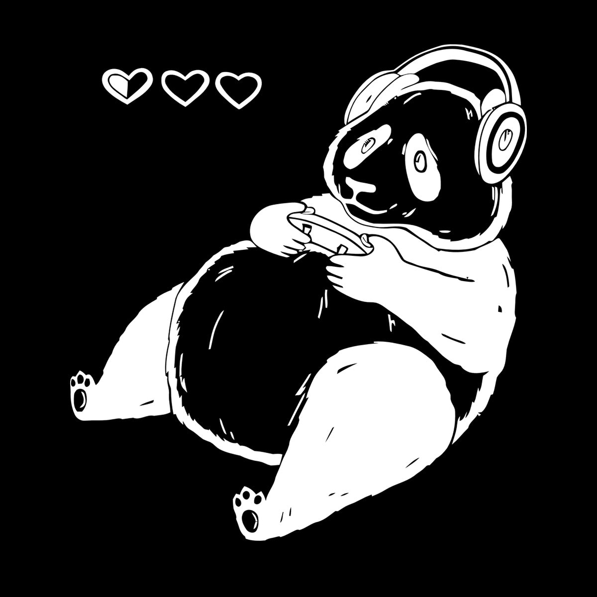 Lettering Decals Cute Cartoon Panda Game Waterproof