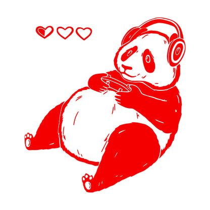 Lettering Decals Cute Cartoon Panda Game Waterproof