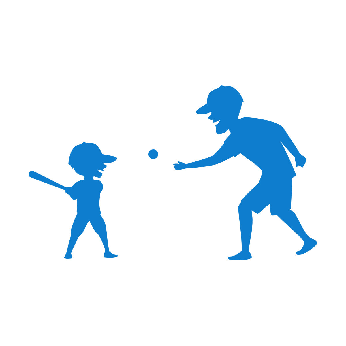 Wall Decals Pvc Father And Son Baseball Sports Game Ball Bit Art Mural Painting