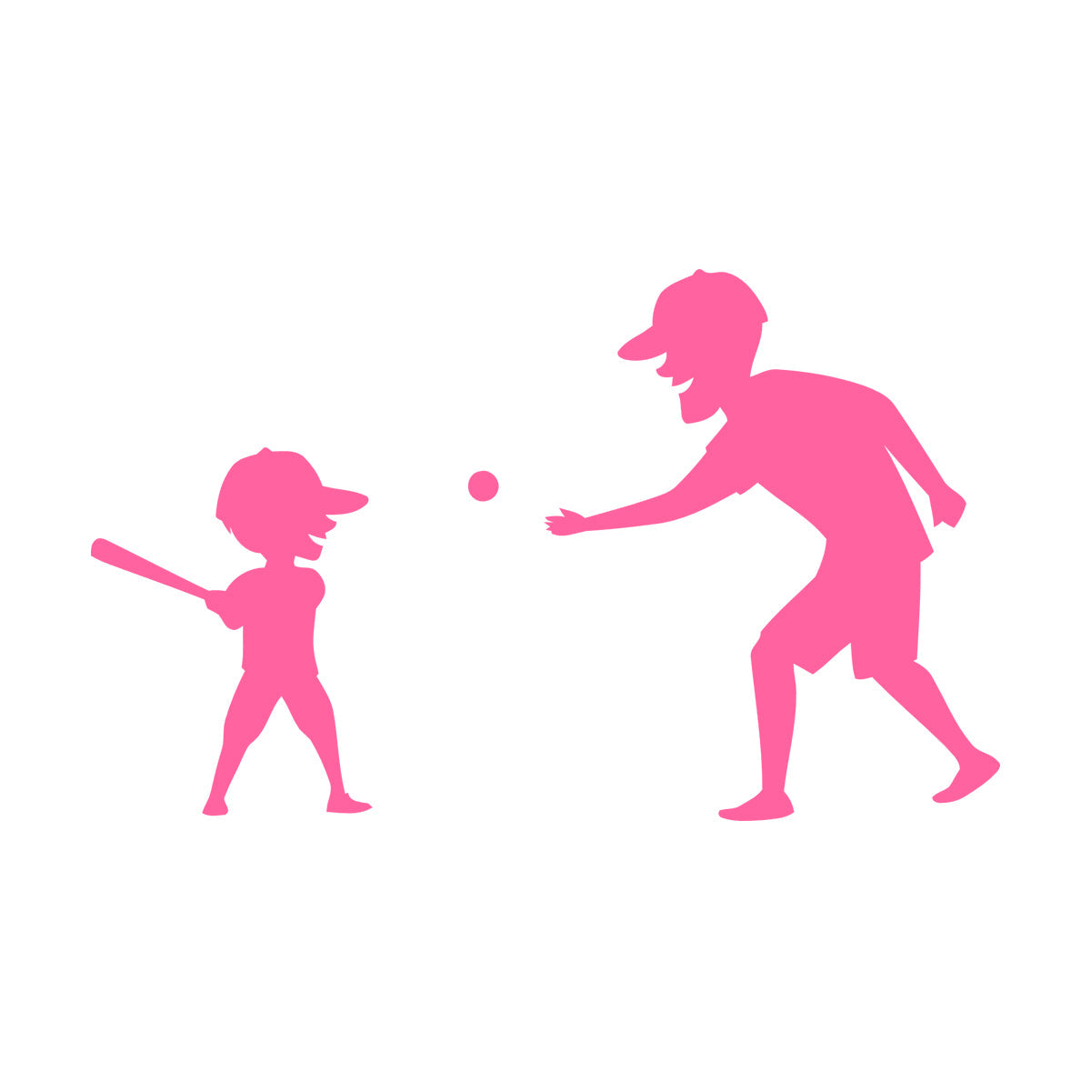 Wall Decals Pvc Father And Son Baseball Sports Game Ball Bit Art Mural Painting