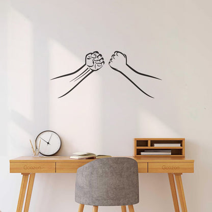 Wall Decals Paster Paper Fist Man'S Hands Sports Training Fight Club Waterproof