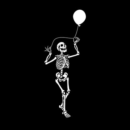 Wall Decals Funny Skeleton With Balloon Halloween Horror Skull Personalized Customization