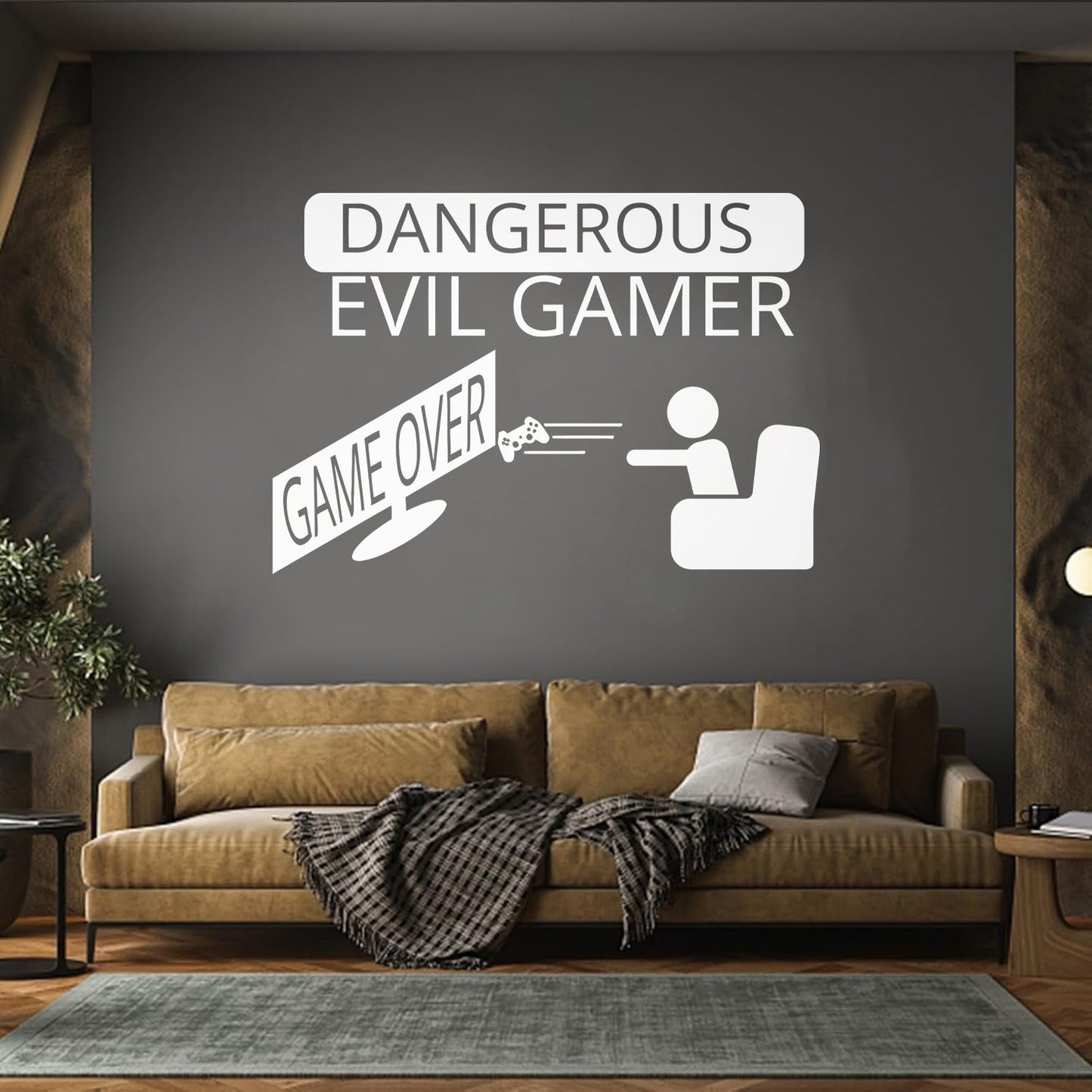 Fine Carving Decals Game Over Joystick Gaming Boy'S Tattoo Culture