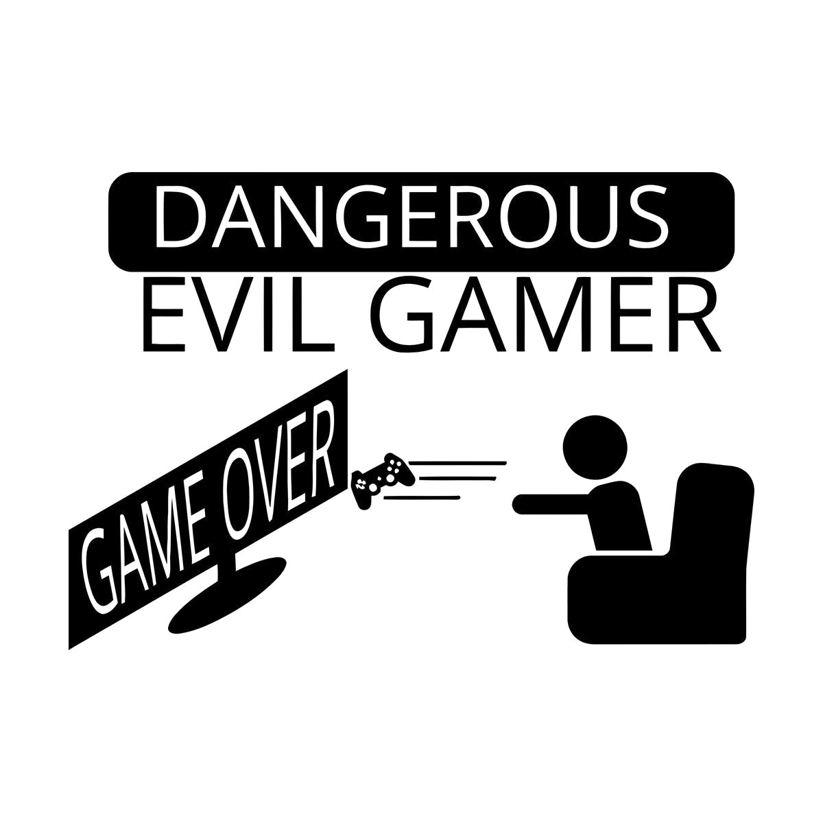 Fine Carving Decals Game Over Joystick Gaming Boy'S Tattoo Culture