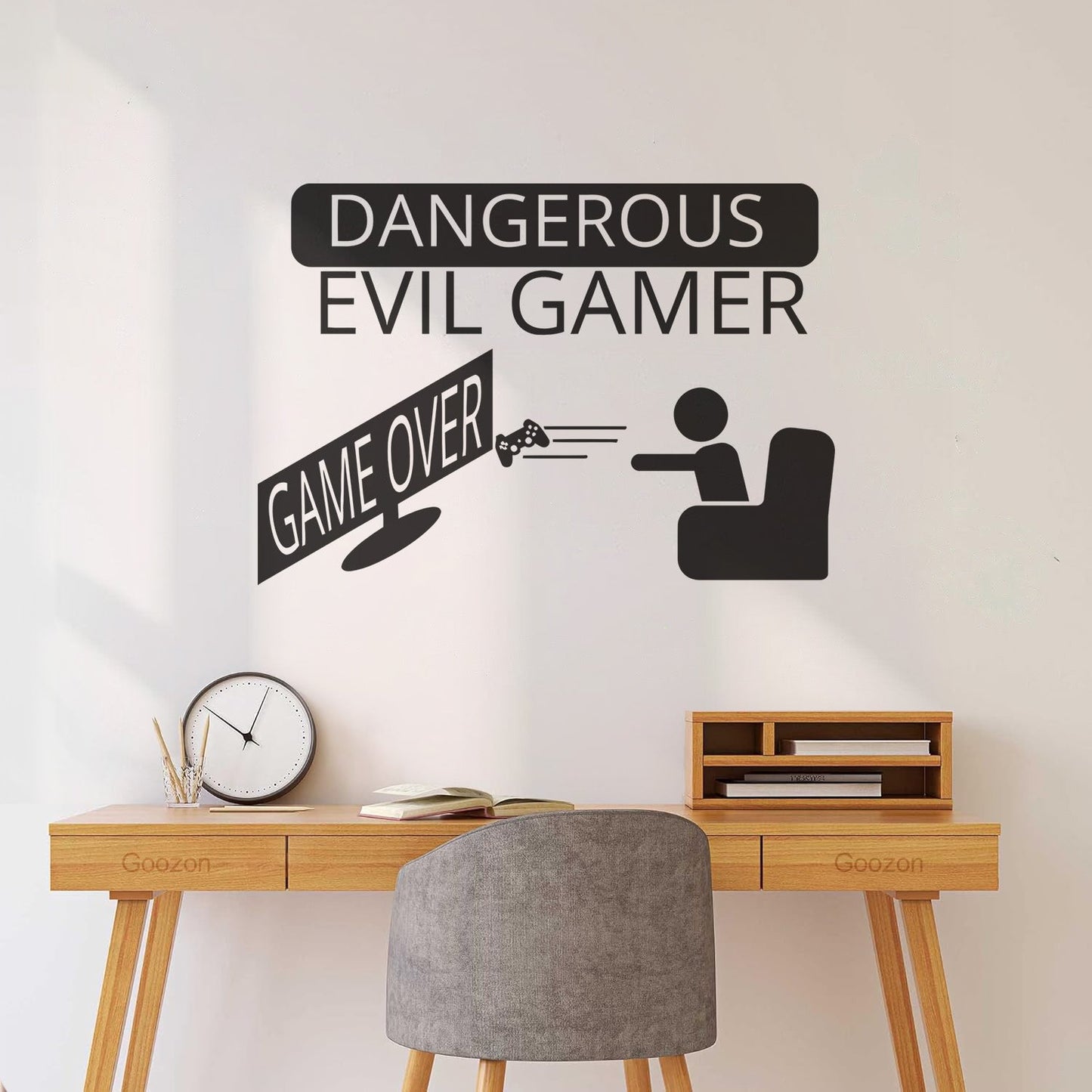 Fine Carving Decals Game Over Joystick Gaming Boy'S Tattoo Culture