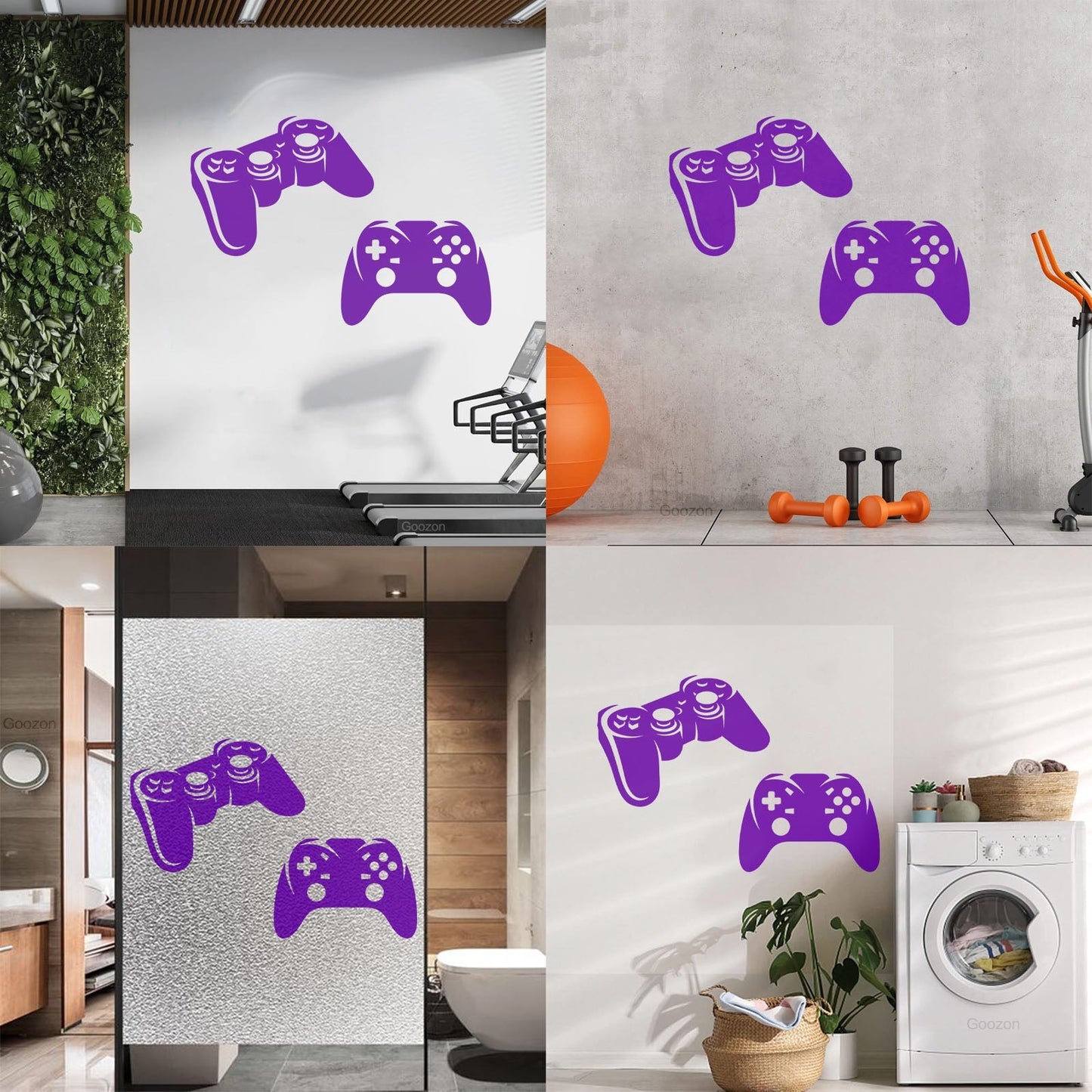 Wall Decals Pvc Game Joystick Console Teen Boys Zone Wall Beautification