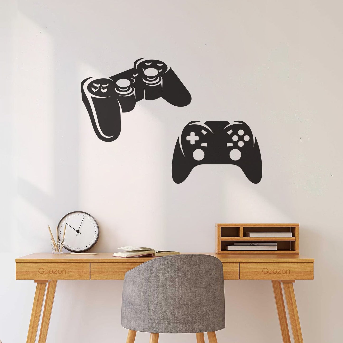 Wall Decals Pvc Game Joystick Console Teen Boys Zone Wall Beautification