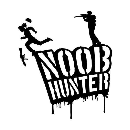 Engraving Decals Game Shooting Video Game Noob Hunter Removable Without Leaving Glue