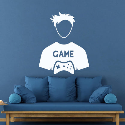 Fine Carving Decals Game Video Game Kids Boy Play Art Mural Painting