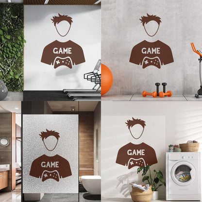 Fine Carving Decals Game Video Game Kids Boy Play Art Mural Painting