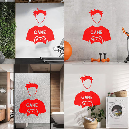 Fine Carving Decals Game Video Game Kids Boy Play Art Mural Painting