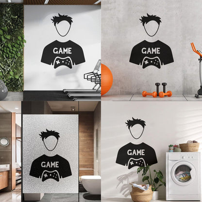Fine Carving Decals Game Video Game Kids Boy Play Art Mural Painting