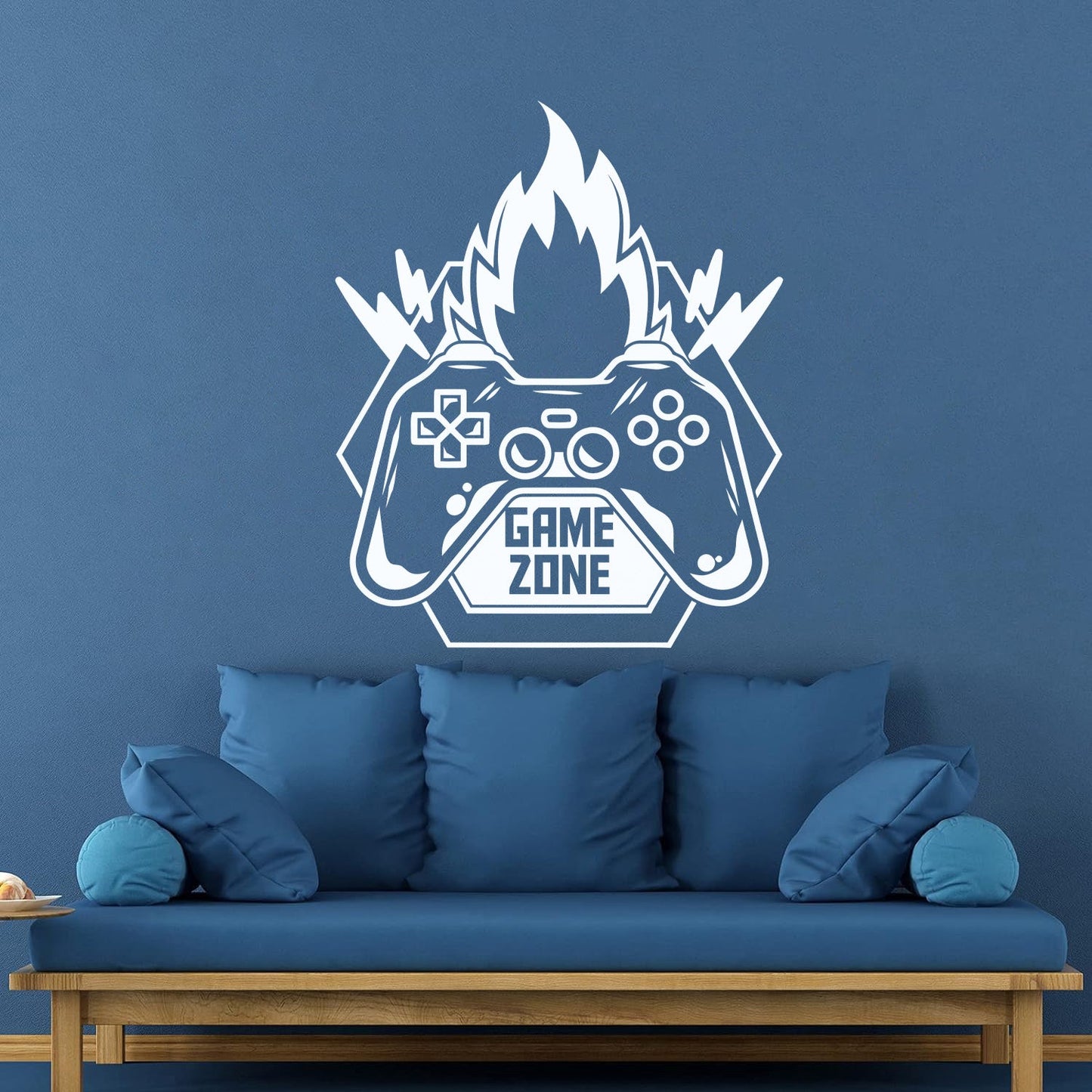 Vinyl Wall Decals Game Zone Fire Video Games Play Boys Window Decals