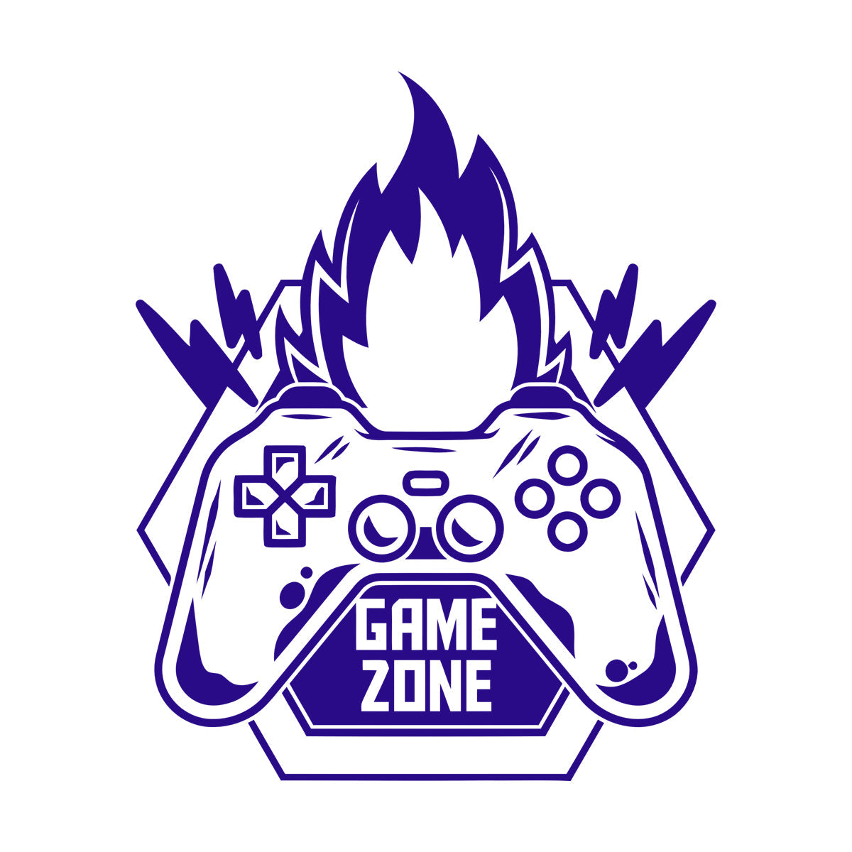 Vinyl Wall Decals Game Zone Fire Video Games Play Boys Window Decals