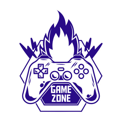 Vinyl Wall Decals Game Zone Fire Video Games Play Boys Window Decals